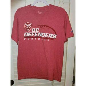 DC DEFENDERS Football T-shirt, XFL, Red, Size MEDIUM wwe wwf..................B2